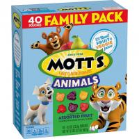 Motts Fruit Flavored Snacks Animal Assorted Fruit 40 Pack