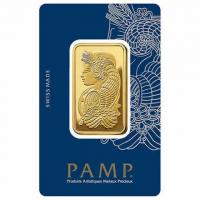 1oz Gold Bar PAMP Suisse Lady Fortuna Veriscan