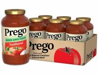 Prego Traditional Pasta Sauce Hidden Super Veggies 6 Pack