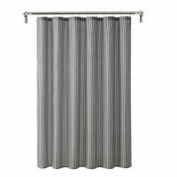 Mainstays Ticking Rich Black Stripe Polyester Bath Set