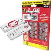 Ruby Monkey Magnets Ultra-Thin Magnetic Plates for Cabinets Drawers