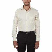 Van Heusen Dress Shirt Regular Fit Flex Collar Stretch Solid