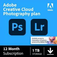 Adobe Creative Cloud Photoshop Lightroom Subscription with 1TB Cloud Storage