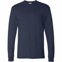 Hanes Mens Essentials Long Sleeve Crewneck T-Shirt 4 Pack