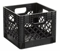 Heavy-Duty Plastic Square Milk Crate 16-Quart