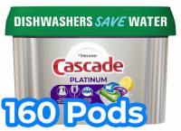 160 Cascade Platinum Dishwasher Detergent Pods