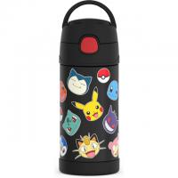 Thermos Funtainer Stainless Steel Vacuum Insulated Straw Pokemon Bottle