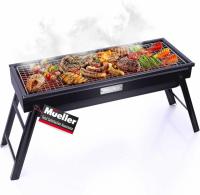 23in Mueller Portable Charcoal Grill and Smoker