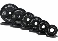 245-Lb BalanceFrom Cast Iron Olympic 2in Weight Plate Set