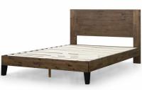 Zinus Tonja Wood Platform Queen Bed Frame with Headboard