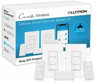 Lutron Caseta Deluxe Smart Dimmer Switch Kit with Smart Hub