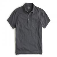 JCrew Garment-Dyed Slub Cotton Pocket Polo Shirt