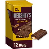 Hersheys Milk Chocolate with Almonds XL Candy Bars 24 Pack