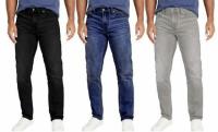 7 Groove Stone Washed Stretch Denim Jeans 3 Pack