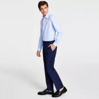 Calvin Klein Slim-Fit Plaid Performance Dress Pants