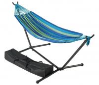 Mainstays Wapella Stripe Hammock and Stand in a Bag