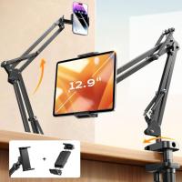 LISEN Desk Mount Adjustable Tablet and Phone Holder