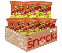 Cheetos Crunchy Flamin Hot Cheese Flavored Snacks 40 Pack