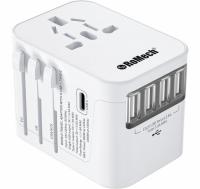 Romech Universal International Travel Adapter with USB Ports