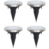 Mainstays Solar Powered LED Landscape Disc Lights