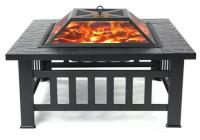 Fire Pits for Outside 32in Wood Burning Fire Pit Table