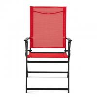 Mainstays Greyson Square Outdoor Patio Steel Sling Folding Chairs 2 Pack