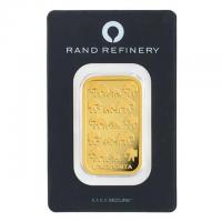 1oz Gold Bar Rand Refinery New in Assay