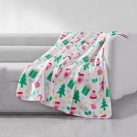 Birch Trail Holiday Printed Fleece Throw Blanket