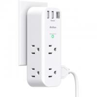 Surge Protector Outlet Extender with Rotating and Multi Plug