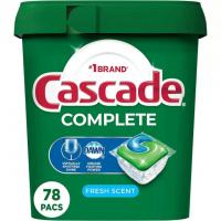 Cascade Complete Dishwasher Pods Fresh Scent 78 Pack