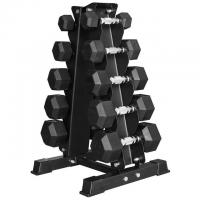 BalanceFrom 150LB Dumbbell Set with A-Frame Rack