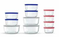 Pyrex 22-Piece Glass Food Storage Container Set