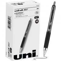 Uniball Signo 207 1.0mm Black Gel Pens 12 Pack