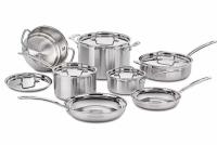 Cuisinart Multiclad Pro Tri-Ply Stainless 12-piece Cookware Set