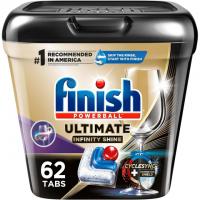 Finish Ultimate Plus Infinity Shine Dishwasher Detergent 62 Pack