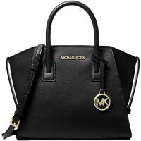 Michael Kors Avril Small Leather Top-Zip Satchel Handbag