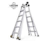 Reach Gorilla Ladders MPXW Aluminum Multi-Position Ladder with Wheels