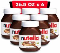 Nutella Hazelnut Spread with Cocoa for Breakfast 6 Pack