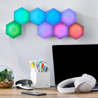 Onn RGBIC Sound-Reactive Hexagon Lights