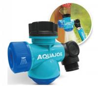 Aqua Joe Multi-Function Outdoor Faucet Garden Hose Tap Connector