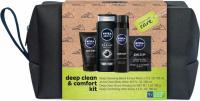 Nivea Men Clean Deep Skin Care Collection 4-Piece Gift Set