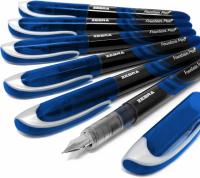 Zebra Fuente Disposable Fountain Blue Ink Pen 6 Pack