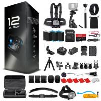 GoPro HERO 12 Accessory Kit with Batteries and 64GB Memory