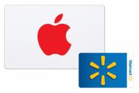 Apple Gift Card with a Walmart eGift Card