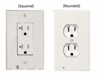 BH Electrical Outlet Covers with Built-In LED Night Light 5 Pack