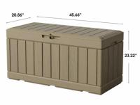 Homall 82 Gallon Resin Outdoor Storage Lockable Deck Box