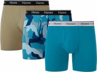 Hanes Originals Cotton Underwear Boxer Briefs 3 Pack