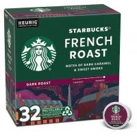 Starbucks Dark Roast French Roast K-Cup Coffee Pods 32 Pack