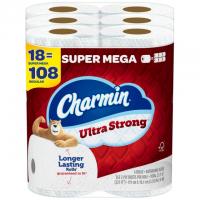 Charmin Ultra 36 Super Mega Toilet Paper Rolls with Credit