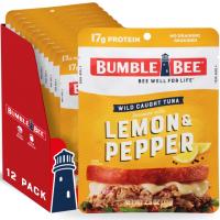 Bumble Bee Wild-Caught Tuna Pouch Lemon and Pepper 12 Pack